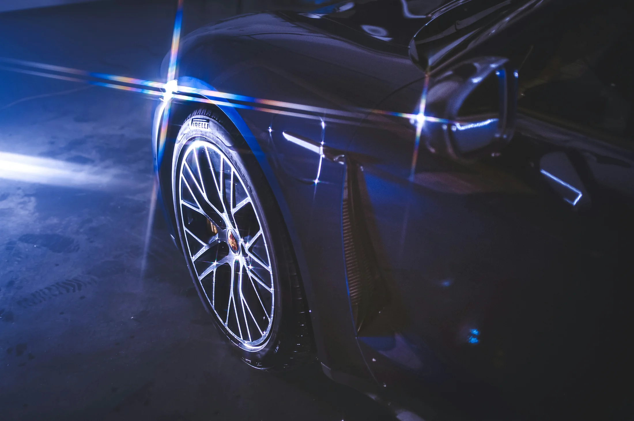 Premium black alloy wheel